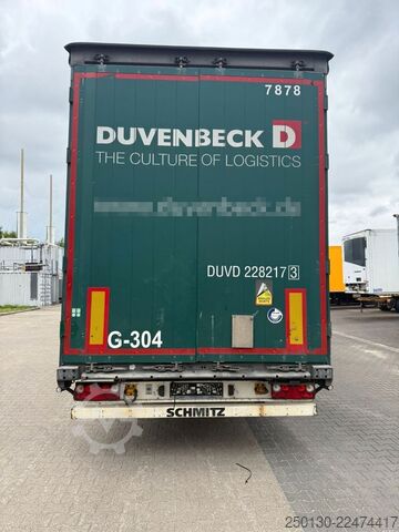 Semiremorcă deschisă cu prelată SCHMITZ CARGOBULL SCB*S3T MegaTrailer Curtainsider Edscha