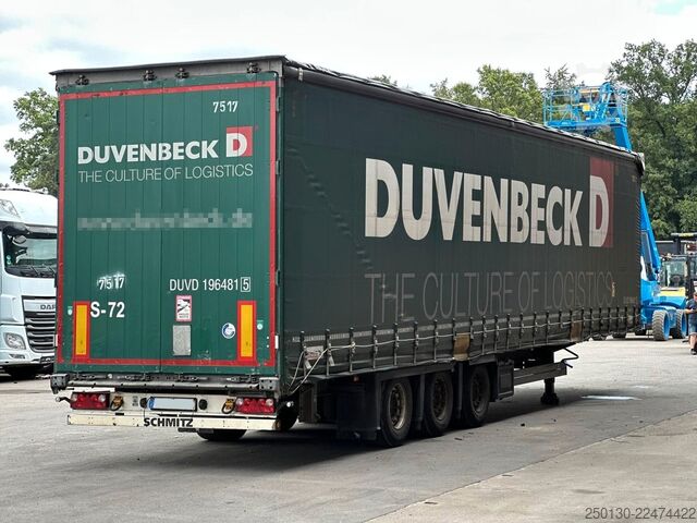Semiremorcă deschisă cu prelată SCHMITZ CARGOBULL SCB*S3T MegaTrailer Curtainsider Edscha