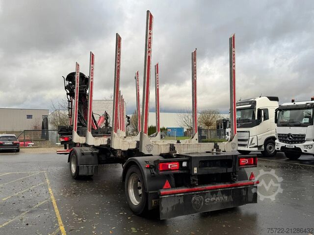 Timber transporter Scania R580 6x4 Kurzholz LKW mit Epsilon M12Z 83