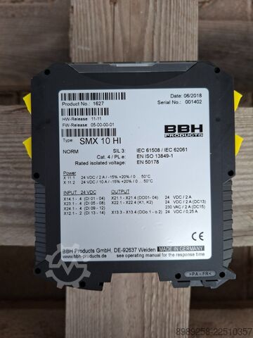Control de seguridad BBH Products SMX10HI