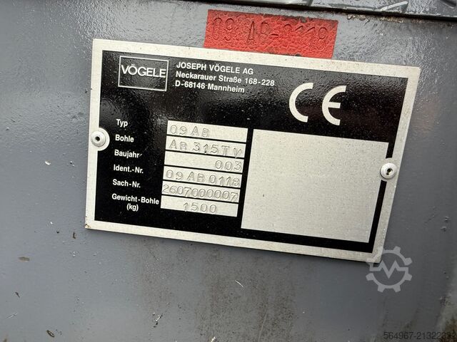 Asfaltna finišer na kotačima Vögele Super 1203 Radfertiger