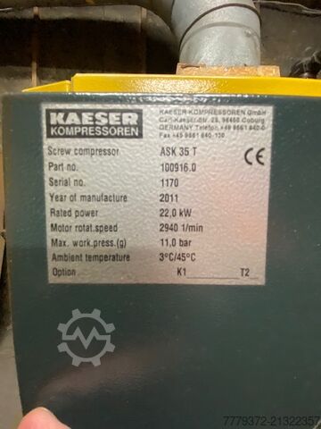 Skrūves kompresors Kaeser ASK 35 T