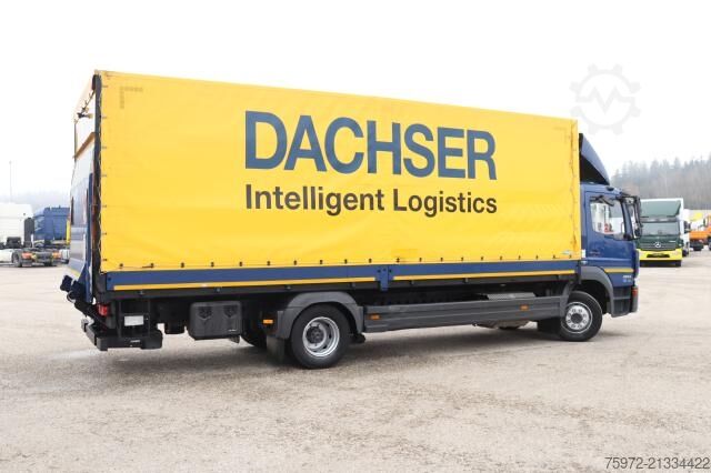 Kamion sa ravnom platformom i ceradom Mercedes-Benz Atego 1224 L