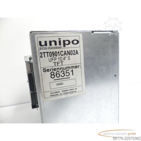 Komponente Unipo 2TT0901CAN02A UFP 10,4" S TFT Monitor SN: 86351