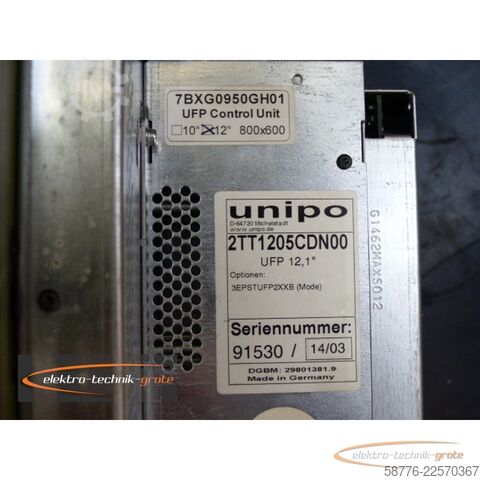Komponenta Unipo unipo 2TT1205CDN00 Monitoreinheit TFT 12.1"