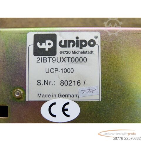 Componenta Unipo UCP-1000 Bedienpanel 2IBT9UXT0000 SN: 80216/732