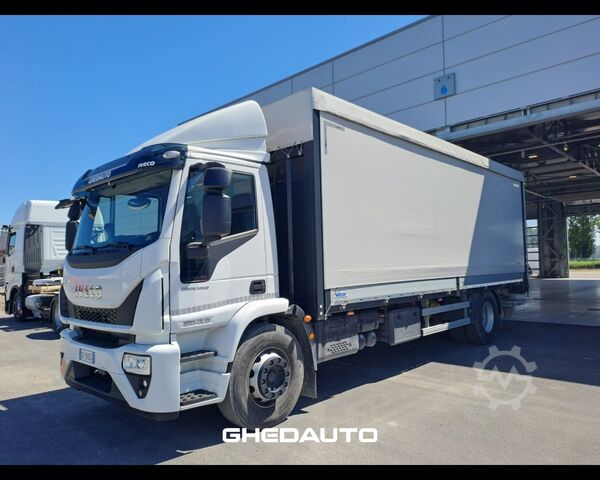 Štandardný ťahač IVECO MOTRICE IVECO EUROCARGO 180 320 CASSONE CON CENTINA E SPONDA IDRAULICA