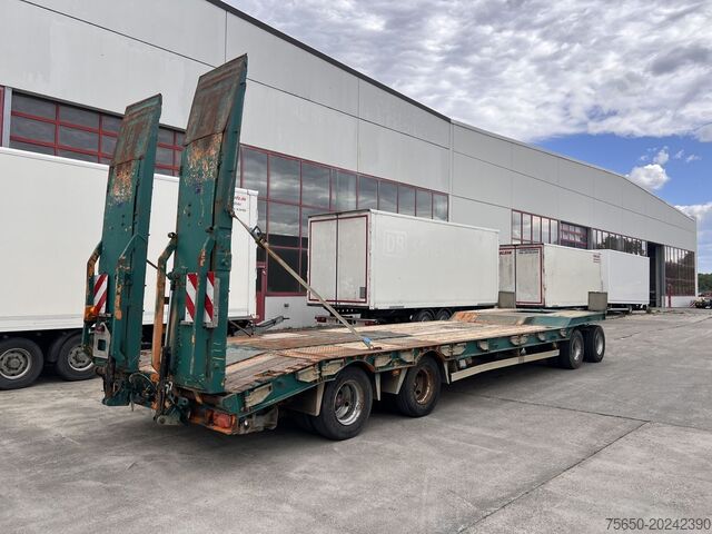 Remorcă cu platformă joasă Humbaur HTD 409525-4A  4 Achs Tiefladeranhänger