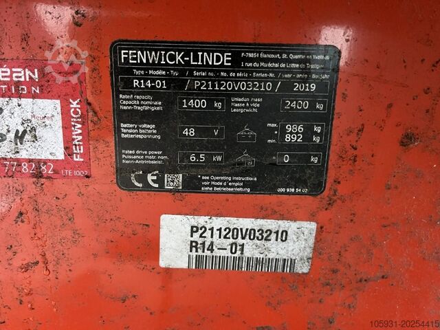 Chariot élévateur Linde R14-01