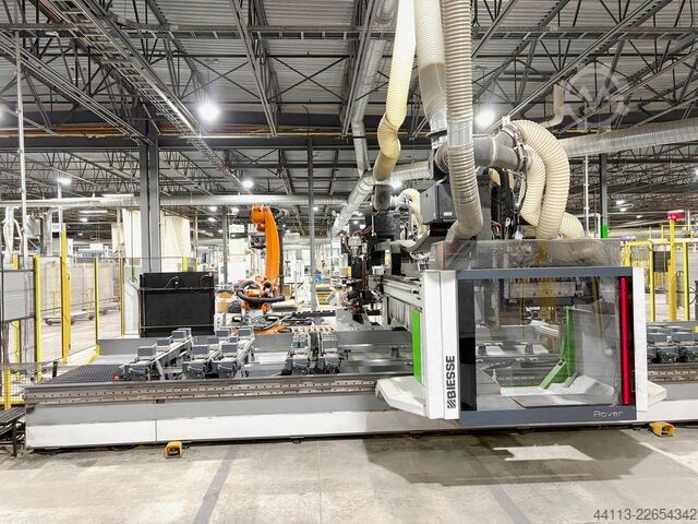 CNC CELL-bearbetningscenter MED limning BIESSE + KUKA Rover B Edge 1967 (conf. 4)