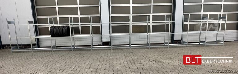 Pluggbare hyller ca. 34,56 lfm. Reifenregale META für bis zu 360 Reifen! Neuware
