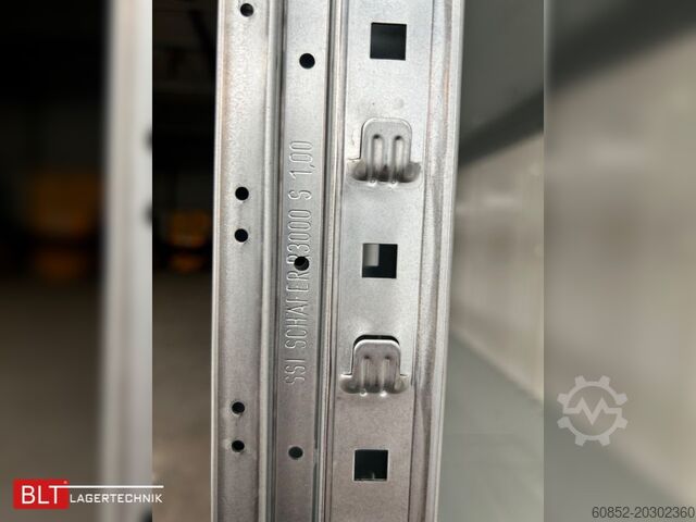 Pluggbare hyller ca. 48 lfm Gebrauchtes SSI Schäfer R3000 Fachbodenregal Werkstattregale Handlager