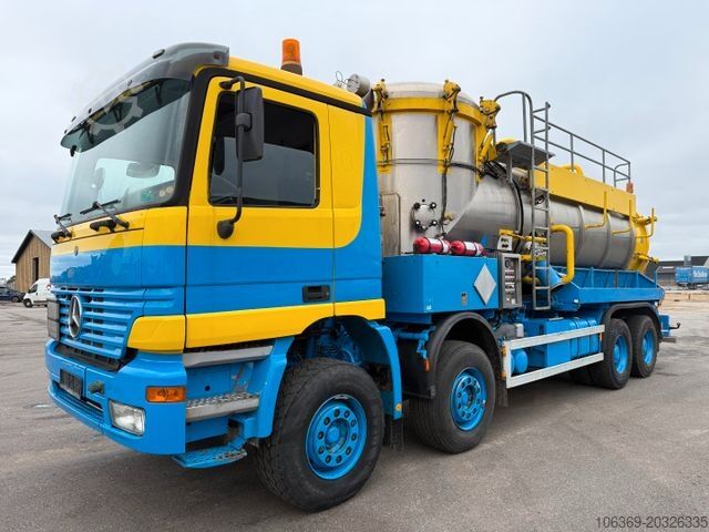 Lori tangki vakum MERCEDES-BENZ Actros 4140 8x4 KOKS MEGAVAC 8000 ADR Dry Vac