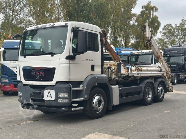 Kippers vrachtauto MAN TGS 26.400 Absetzer AK 16.T Meiller Lenk E5 Int.