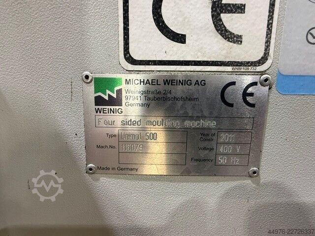 Mouldere WEINIG Unimat 500