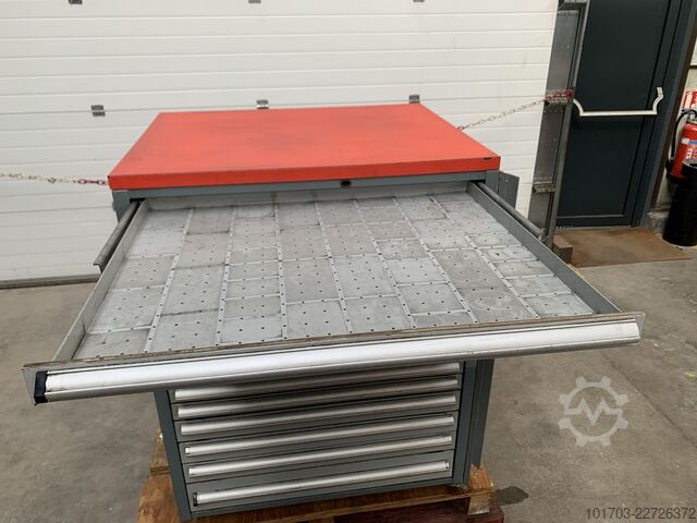 Armadio da officina con cassetti Armoire de rangement d'atelier PAROLAI 11 tiroirs