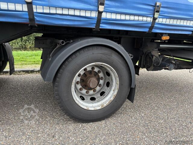Bâché à rideaux latéraux Groenewegen DRO-14-20 B 2-Axle Tautiner / BPW Axles / Steer...