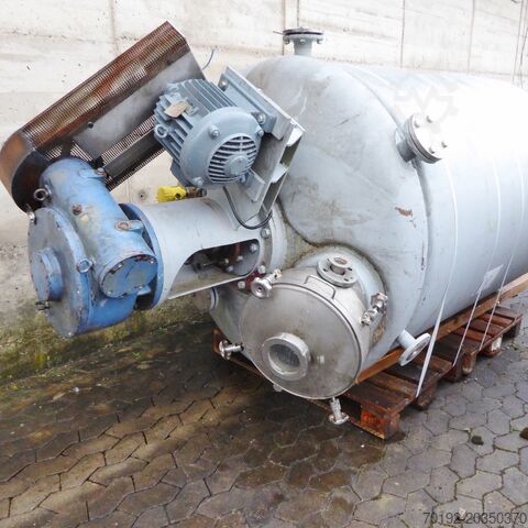 3000 liter heatable/coolable tank, AISI 316  6676