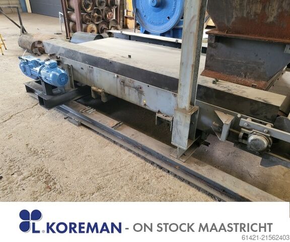 Hasler skömmtunarband færibönd með hoppersíu  Dosing Belt Conveyor Hasler with Hopper