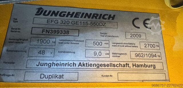 Heftruck Jungheinrich EFG320