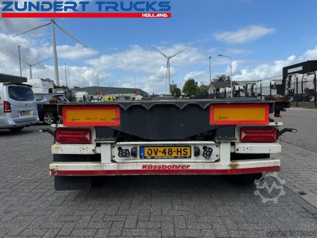 نقل الحاويات Kässbohrer 3 AS CONTAINERCHASSIS, MULTI FUNCTIONAL ALL CON...