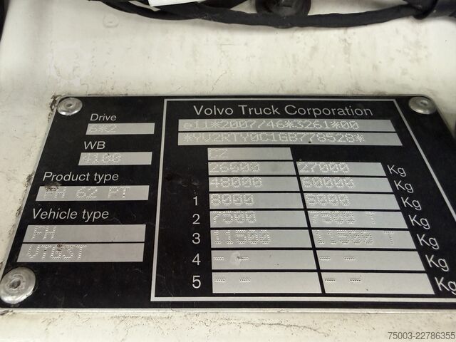 Tractora standard Volvo FH460 6X2 Kran HMF 2620 bis 18.50 Meter