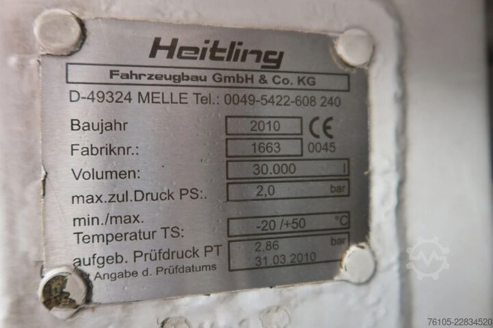 साइलो DAF XG 480 FAN 6x2 Food silo 30 M3, Bed 2x  Euro 6E