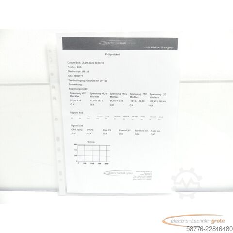 Komponenta Heidenhain UM 111 ID 325 000-01 SN 7896171 generalüberh. mit 3 Mon. Gewährl.
