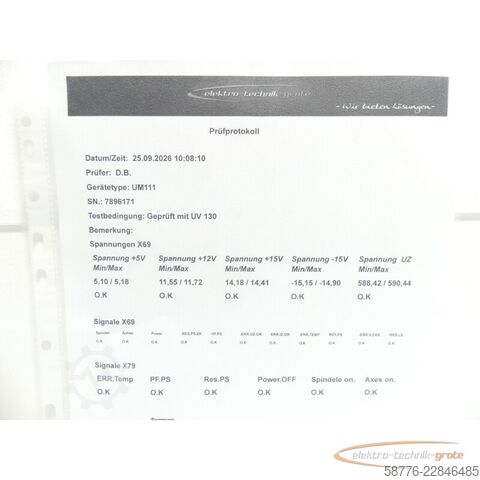 Komponenta Heidenhain UM 111 ID 325 000-01 SN 7896171 im Austausch (Exchange)