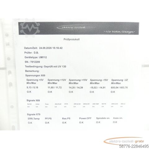 Komponenta Heidenhain UM 112 ID: 325 001-01 SN7812209 - generalüberh. + 3 Mon. Gewährl.