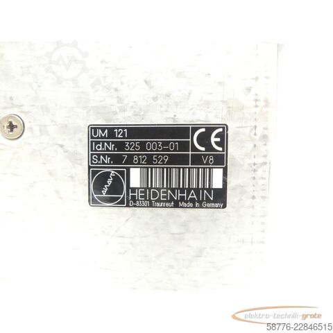 Komponenta Heidenhain UM 121 ID: 325 003-01 SN:7812529 im Austausch (Exchange)