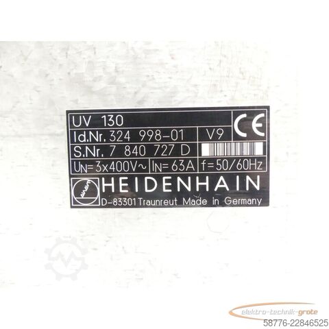 Komponenta Heidenhain UV 130 ID 324 998-01 SN:7840727D im Austausch (Exchange)