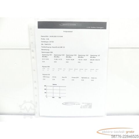 Komponenta Heidenhain UV 130 ID 324 998-01 SN:7840727D im Austausch (Exchange)