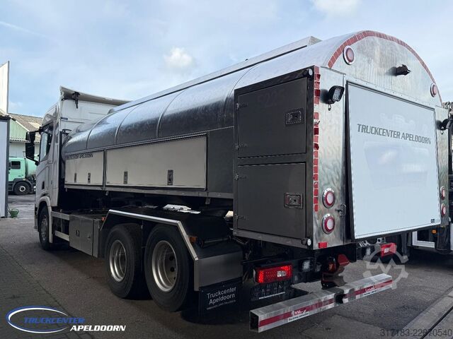 Autocisternă Scania R580 V8 NGS Retarder, 15000 Liter - RVS tank