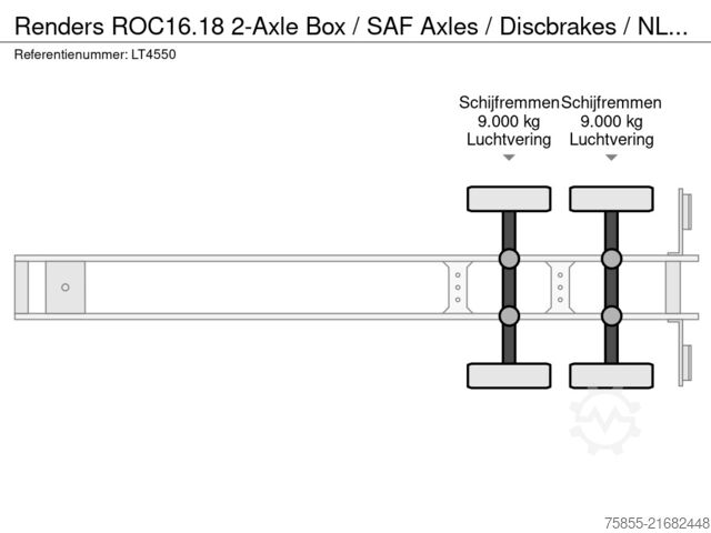 Box body Renders ROC16.18 2-Axle Box / SAF Axles / Discbrakes / ...