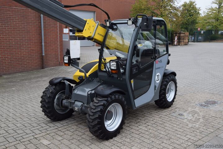 Încărcător telescopic KRAMER 1245 Teleskop Klappschaufel Gabel 1393 Stunden