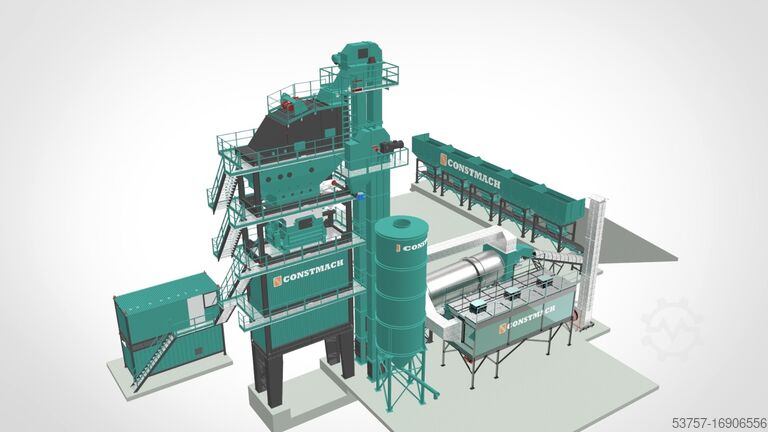 Planta mezcladora de asfalto estacionaria Stationary asphalt mix plant Stationary asphalt mix plant
