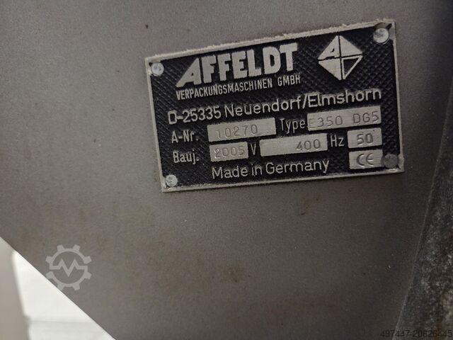 Affeldt lóðrétt pökkunarvél Affeldt counter + vertical packaging machine