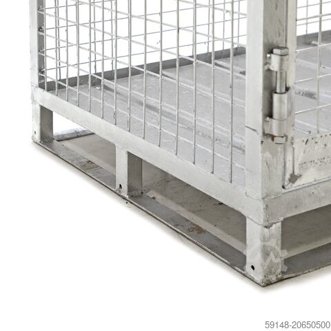 Used Full Security mesh container lockable, L: 1200, W: 800, H: 2200 (mm).  1870ltr, L: Kruizinga 99-4502-AD-GB