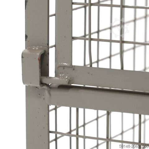 Used Mesh container fixed construction fixed construction stackable 1 flap at 1 short Kruizinga 99-842-GB