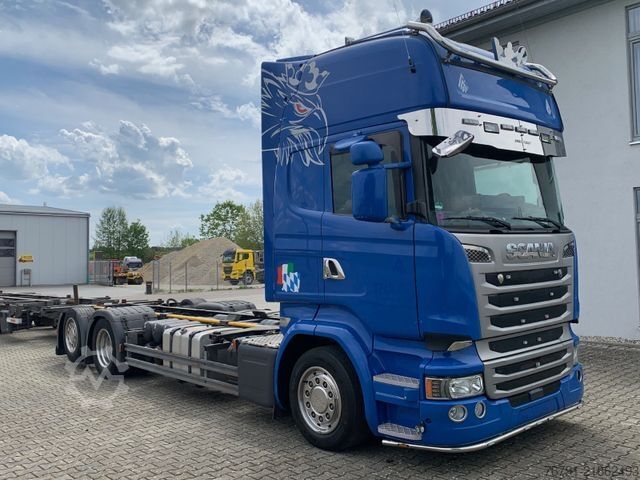 Camion porte-caisses amovibles SCANIA R 490 6x2 Jumbo_ Topline_ Lenk- + Liftachse