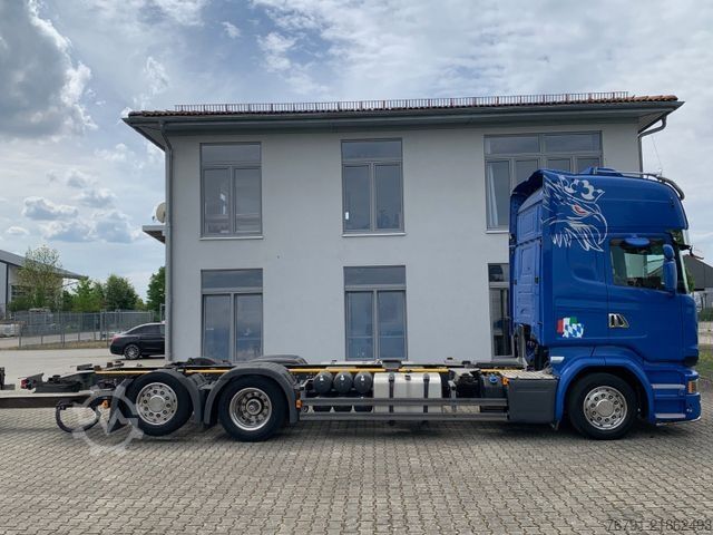 Camion porte-caisses amovibles SCANIA R 490 6x2 Jumbo_ Topline_ Lenk- + Liftachse
