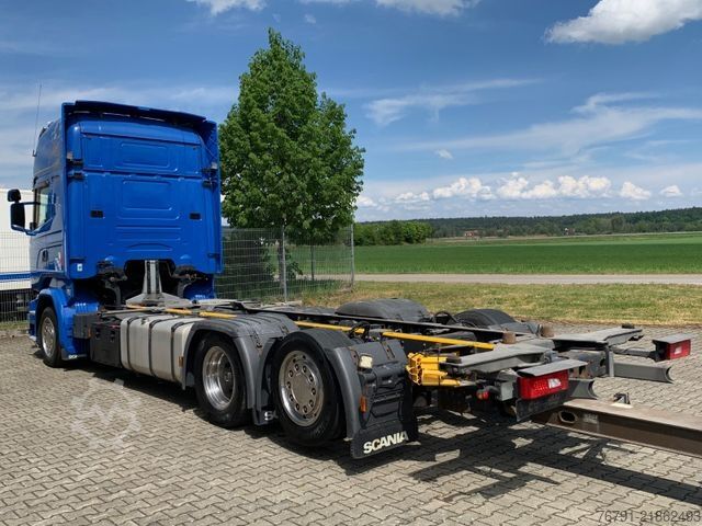 Camion porte-caisses amovibles SCANIA R 490 6x2 Jumbo_ Topline_ Lenk- + Liftachse