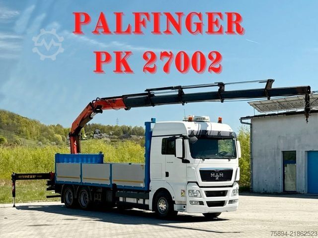 Kraan yang dipasang pada lori MAN TGX 28.480 Pritsche 7,10 m+ PK 27002/FUNK * TOP