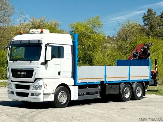 Kraan yang dipasang pada lori MAN TGX 28.480 Pritsche 7,10 m+ PK 27002/FUNK * TOP