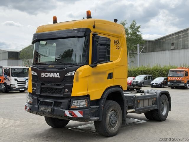 Standard tractor unit SCANIA G450 XT 4x4 Euro 6 SZM Kipphydraulik Blatt/ Luft