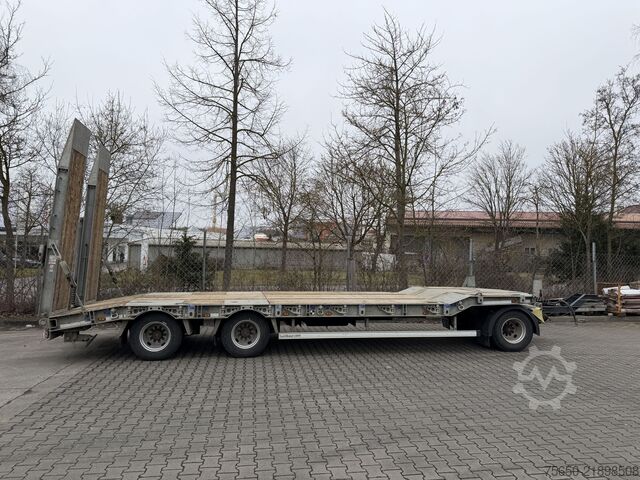低床トレーラー Humbaur HTD 30  3 Achs Tiefladeranhänger, Wenig Benutzt