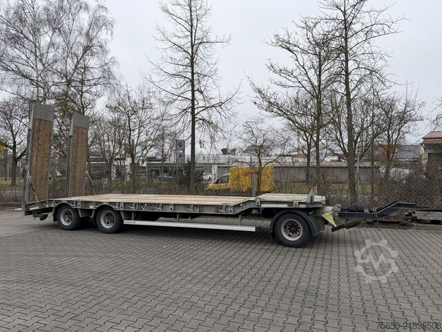 低床トレーラー Humbaur HTD 30  3 Achs Tiefladeranhänger, Wenig Benutzt
