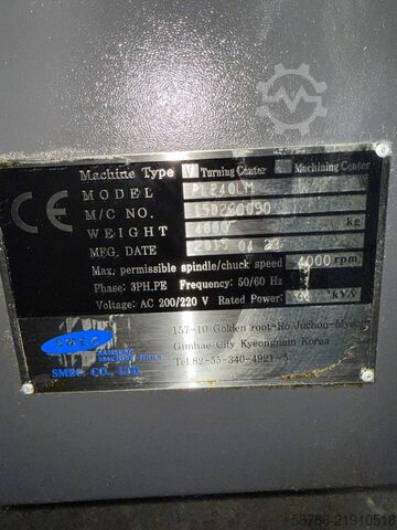 CNC-draaibank SMEC PL240LM