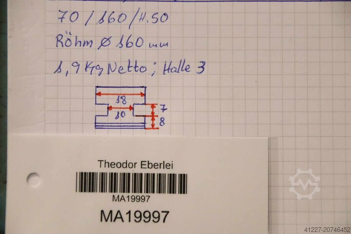 Výměnné čelisti pro čtyřčelisťové sklíčidlo, 2 sady Röhm Breite 18 mm